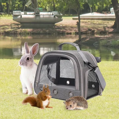 PetTribes Sac transport pets 35x25x23cm - Oiseaux, rongeurs, portable