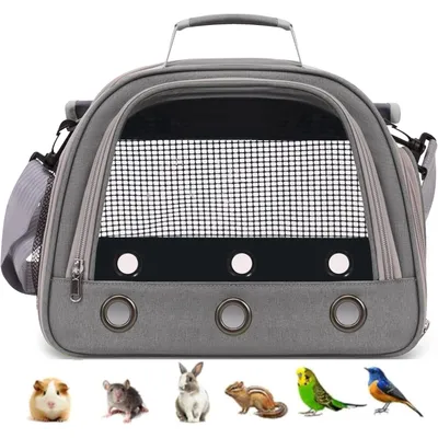 PetTribes Sac transport pets 35x25x23cm - Oiseaux, rongeurs, portable