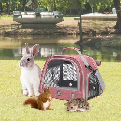 PetTribes Sac transport pets 35x25x24cm - Oiseaux, rongeurs, portable