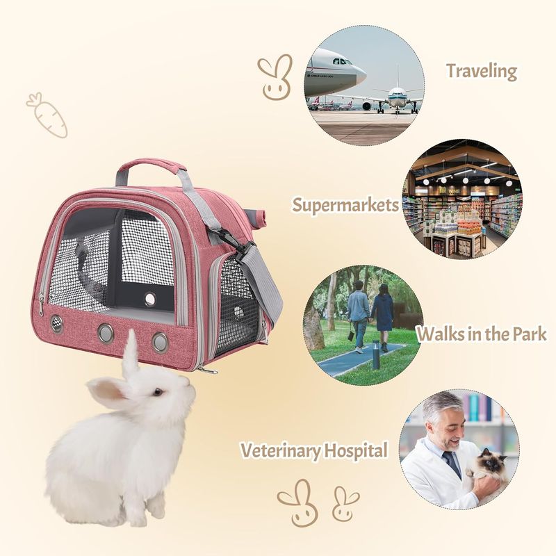 PetTribes Sac transport pets 35x25x24cm - Oiseaux, rongeurs, portable