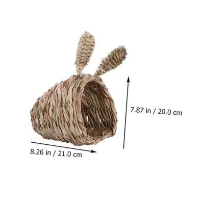 PetTribes Nid Tressé Lapin - Chaud Hiver & Frais Été