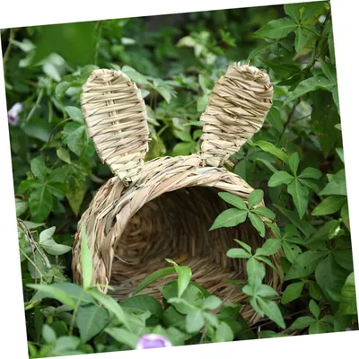 PetTribes Nid Tressé Lapin - Chaud Hiver & Frais Été