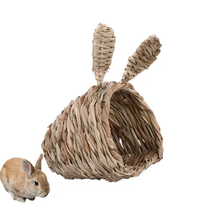 PetTribes Nid Tressé Lapin - Chaud Hiver & Frais Été