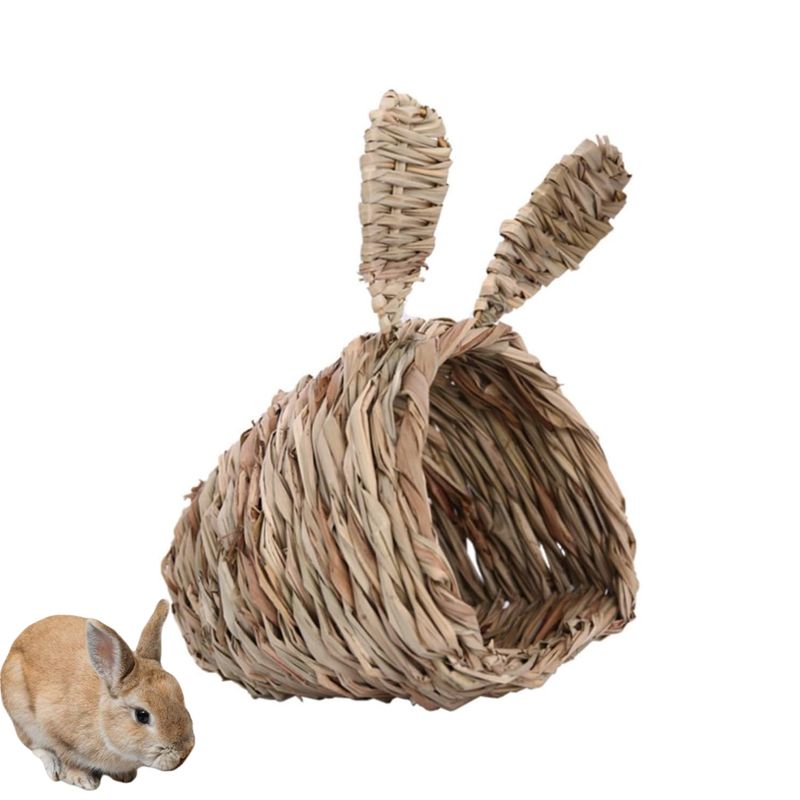 PetTribes Nid Tressé Lapin - Chaud Hiver & Frais Été