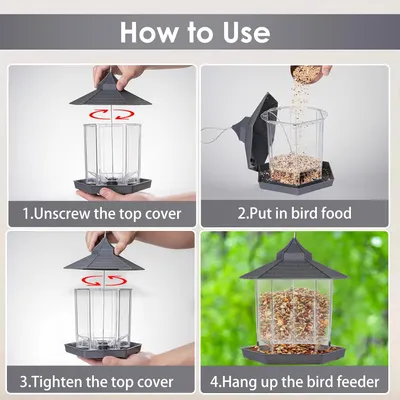 PetTribes Mangeoire Hexagonale Suspendue