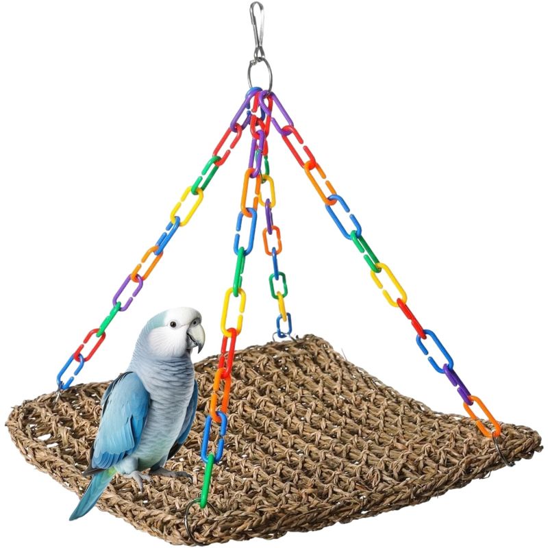 PetTribes Hamac corde pour perroquet/perruche - Durable et confortable