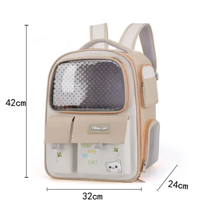 PetTribes ac à Dos de Transport Respirant pour Chat et Petit Chien - Voyage