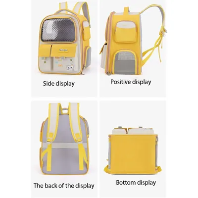 PetTribes ac à Dos de Transport Respirant pour Chat et Petit Chien - Voyage