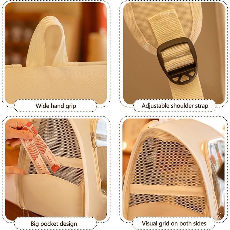 PetTribes Transportín para mascotas plegable-Amarillo