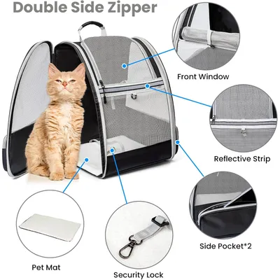 PetTribes Sac à Dos Transport Chien/Chat - Respirant, Pliable et Stable