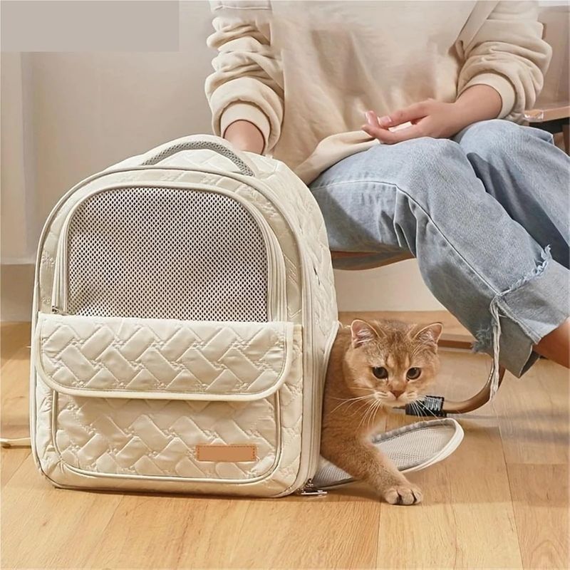 PetTribes Sac à dos respirant pour chat/chien - Transport facile