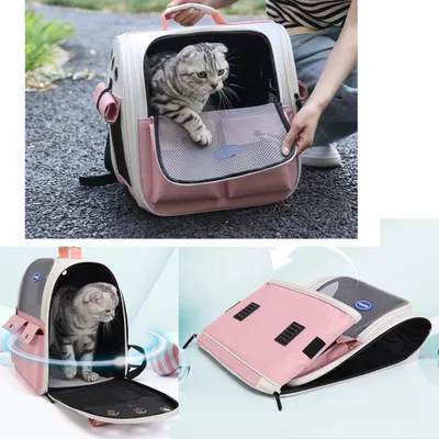PetTribes Sac de transport respirant et pliable pour chat/chien