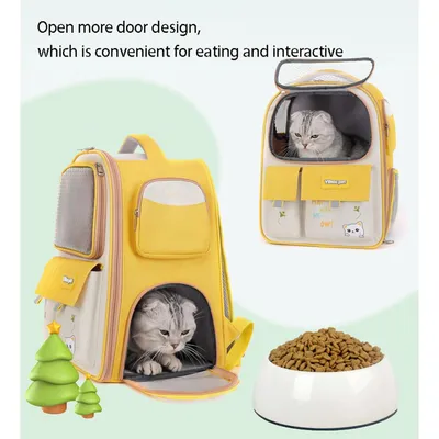 PetTribes ac à Dos de Transport Respirant pour Chat et Petit Chien - Voyage