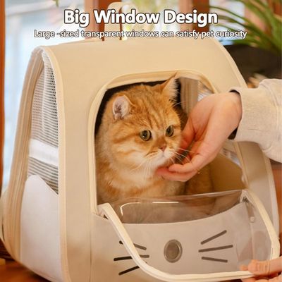PetTribes Transportín para mascotas plegable - Blanco