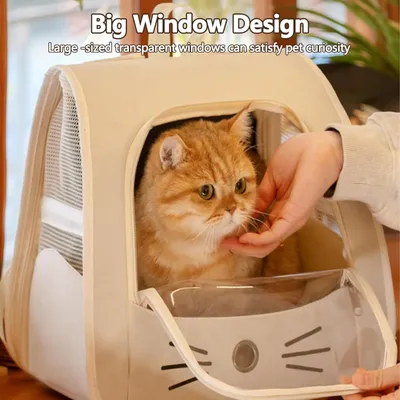 PetTribes Transportín para mascotas plegable - Blanco