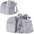 PetTribes Mochila pour pets avec poche et ventilation - Grey