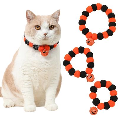 PetTribes Collier Citrouille pour Chats et Chiens