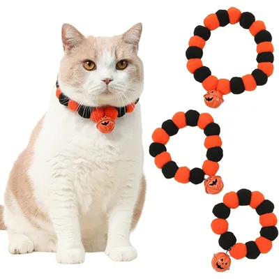 PetTribes Collier Citrouille pour Chats et Chiens