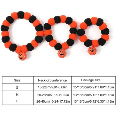 PetTribes Collier Citrouille pour Chats et Chiens