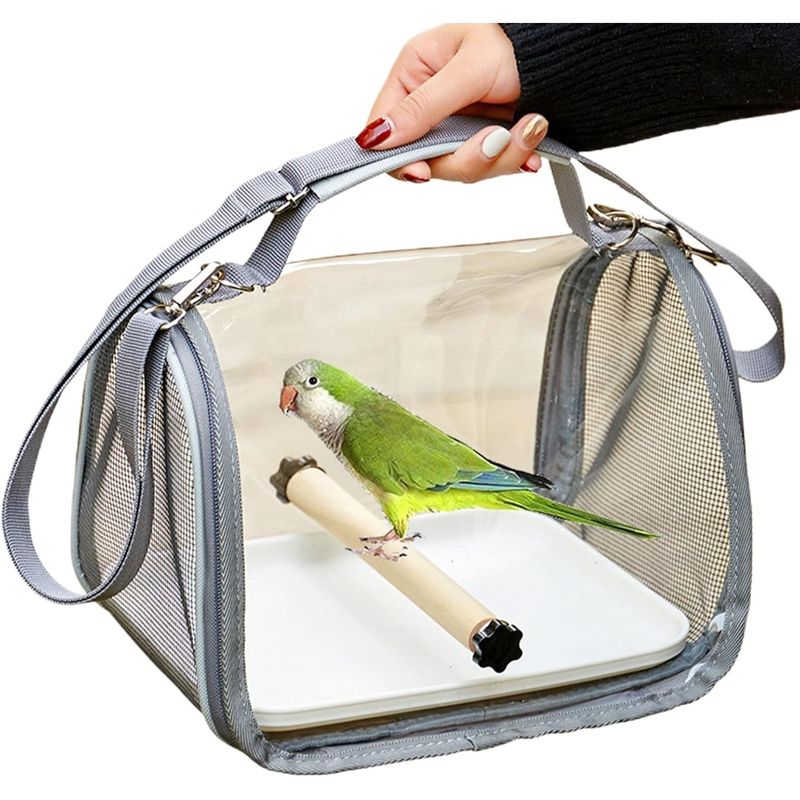 PetTribes Cage voyage pour perruches/conures - Transport sécurisé