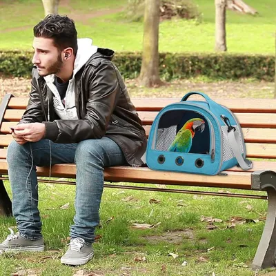 PetTribes Cage de voyage portable et pliable pour oiseaux, hamster, pigeon