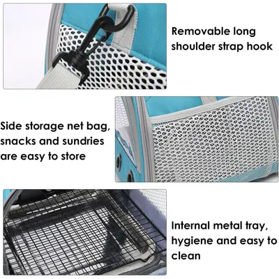 PetTribes Cage de voyage portable et pliable pour oiseaux, hamster, pigeon