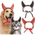 PetTribes Costume d'Halloween Diable pour Chien et Chat - Cornes Réglables PetTribes Costume d'Halloween Diable pour Chien et Chat - Cornes Réglables