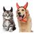 PetTribes Costume d'Halloween Diable pour Chien et Chat - Cornes Réglables