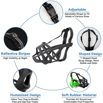 PetTribes Muselière Respirante Grand Chien - Confortable