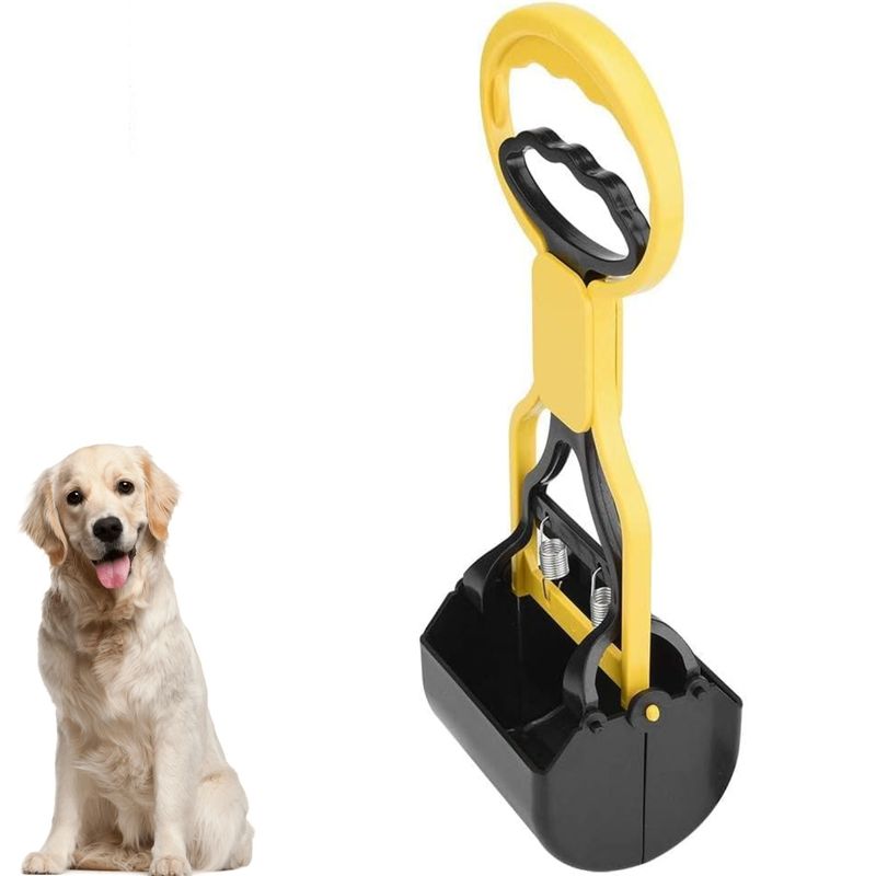 PetTribes Kit nettoyage déjections chien - Pelle longue avec râteau