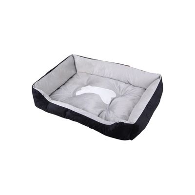 PetTribes Lit orthopédique pour chien - antidérapant & lavable - Noir M