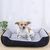 PetTribes Lit orthopédique pour chien - antidérapant & lavable - Noir XS