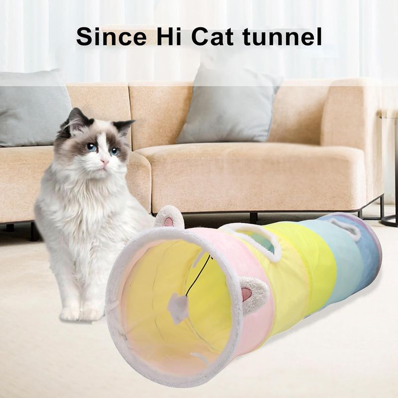 PetTribes Tunnel Interactif Plisable pour Chat Résistant