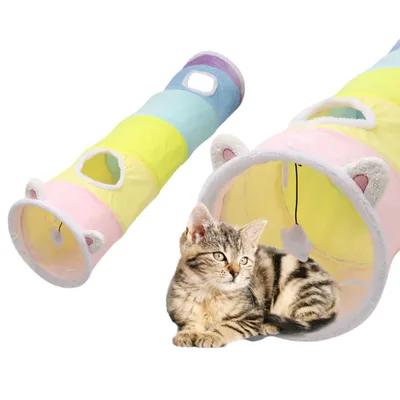 PetTribes Tunnel Interactif Plisable pour Chat Résistant