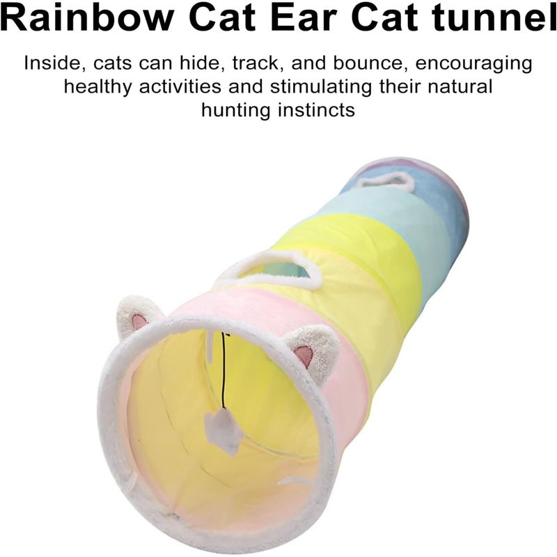 PetTribes Tunnel Interactif Plisable pour Chat Résistant