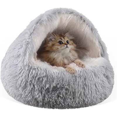 IntiMeg Lit rond en peluche pour chat