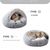 IntiMeg Lit rond en peluche pour chat