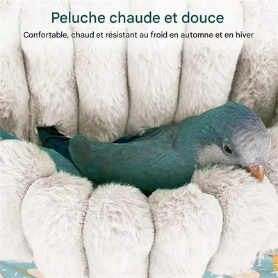 IntiMeg Nid d'hiver chaud et isolant pour perroquet