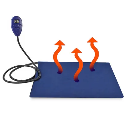 IntiMeg Coussin chauffant électrique pour chien avec minuterie