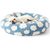 IntiMeg Panier rond pour chien et chat,nuages ​​blancs