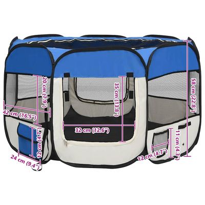 vidaXL parc pour chiens Polyester