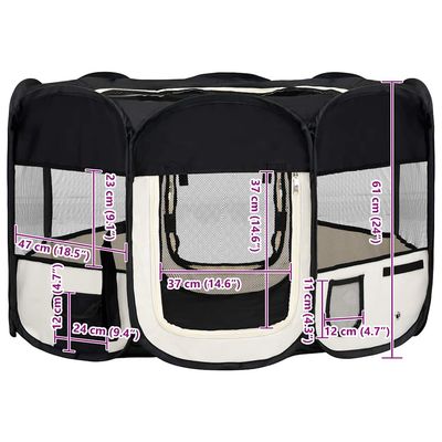 vidaXL parc pour chiens Polyester