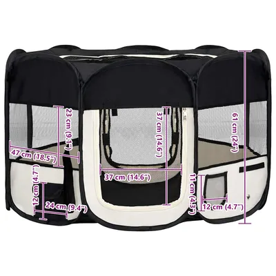 vidaXL parc pour chiens Polyester