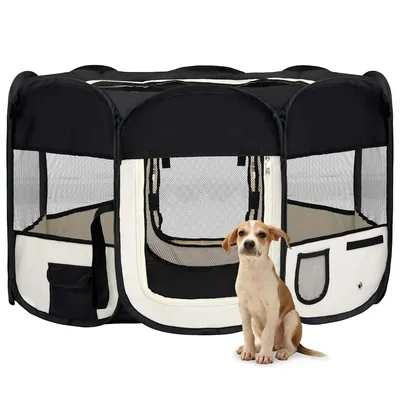 vidaXL parc pour chiens Polyester
