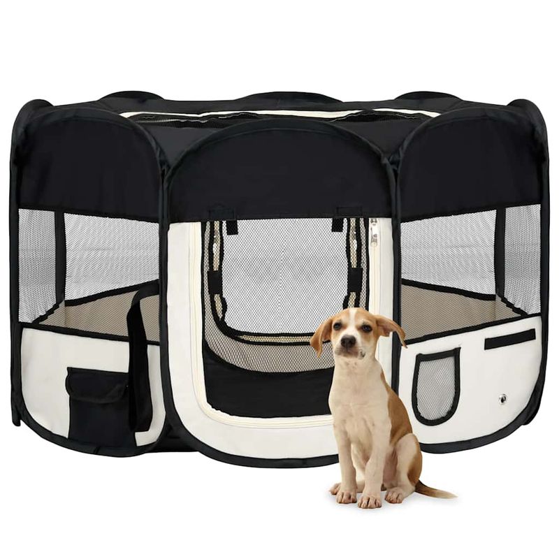 vidaXL parc pour chiens Polyester