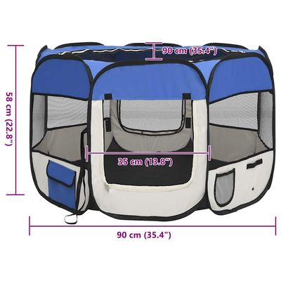 vidaXL parc pour chiens Polyester