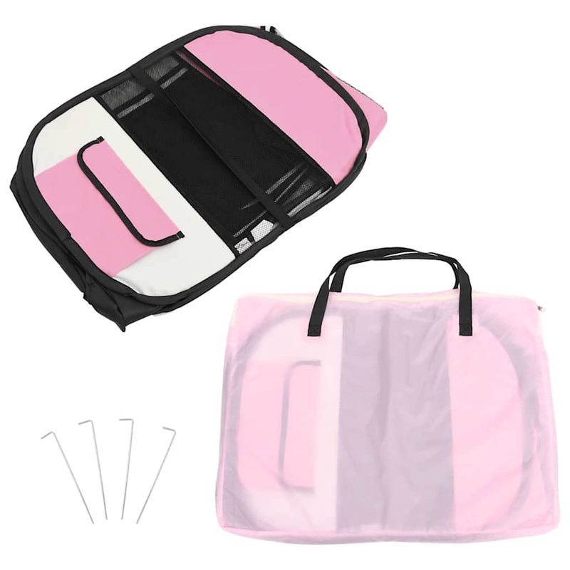 vidaXL parc pour chiens Polyester