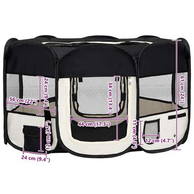 vidaXL parc pour chiens Polyester