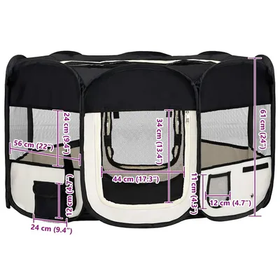 vidaXL parc pour chiens Polyester