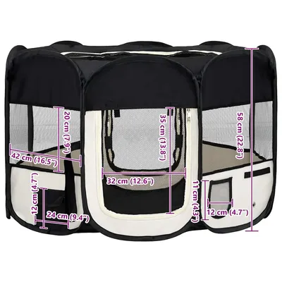 vidaXL parc pour chiens Polyester